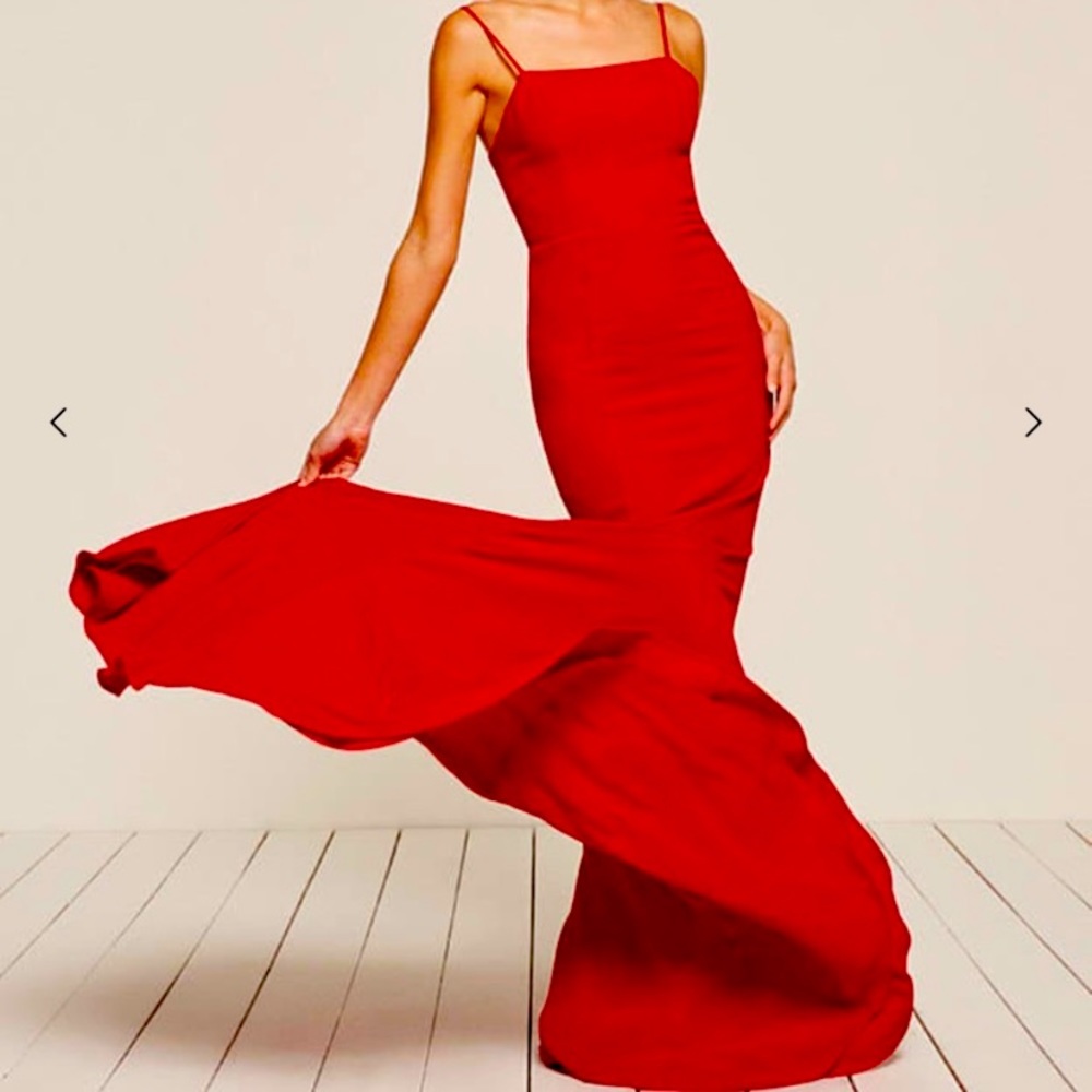 Reformation Dhalia Red Dress size 6 NWT N1162 - Picture 1 of 6